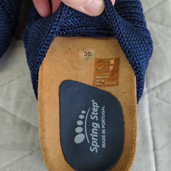 Spring Step Noelena Comfort Sandals Blue Stretchy EU 35 US Women's Size 5 - Picture 7 of 7